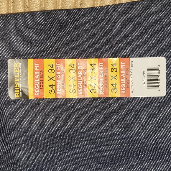 DEADSTOCK. Rustler. Heavy duty. Mens Jeans size w34 l34. - Picture 4 of 8